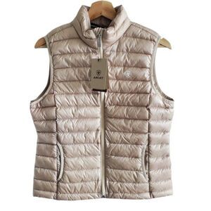 Ariat Ideal Down Tan Puffer Vest Size Medium